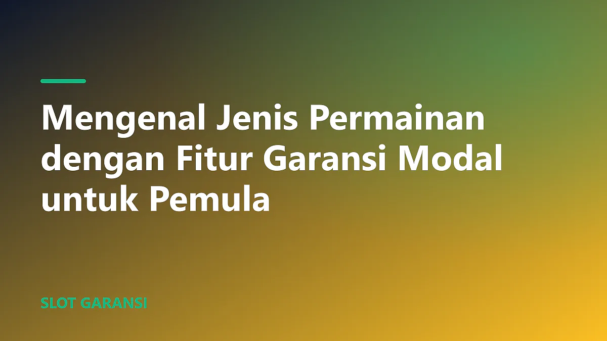 Ilustrasi pemain slot yang merasa aman karena menggunakan permainan dengan fitur garansi modal